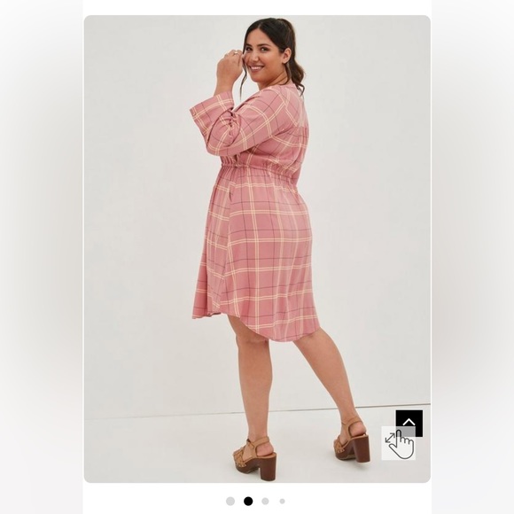 Mini Challis Zip-Front Shirt Dress - Picture 3 of 6